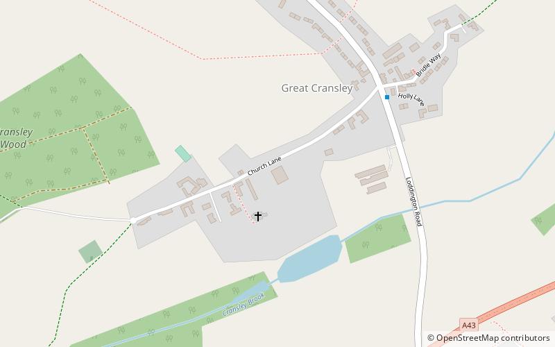 Cransley Hall location map