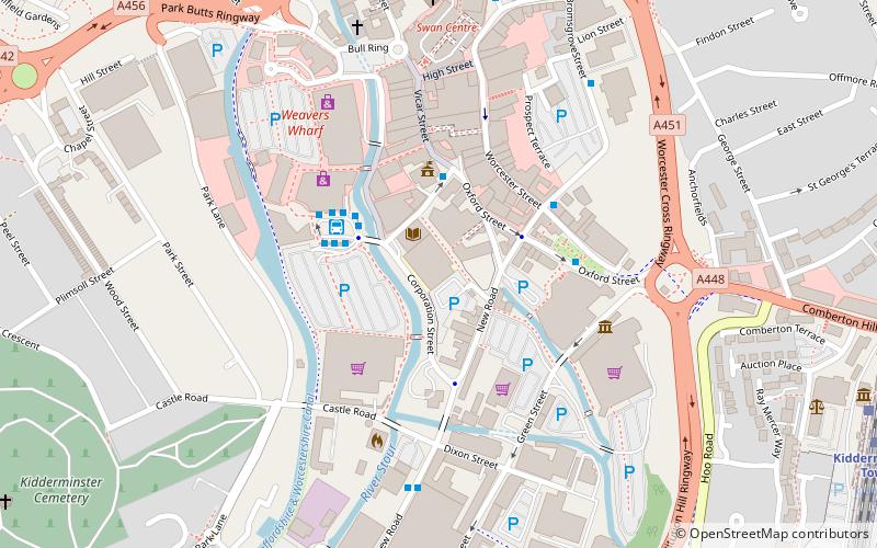 Kidderminster College location map