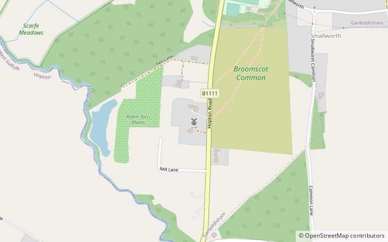 Garboldisham Windmill location map