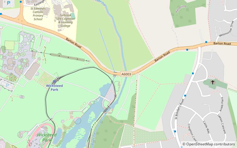 Wicksteed Park Nature Reserve location map