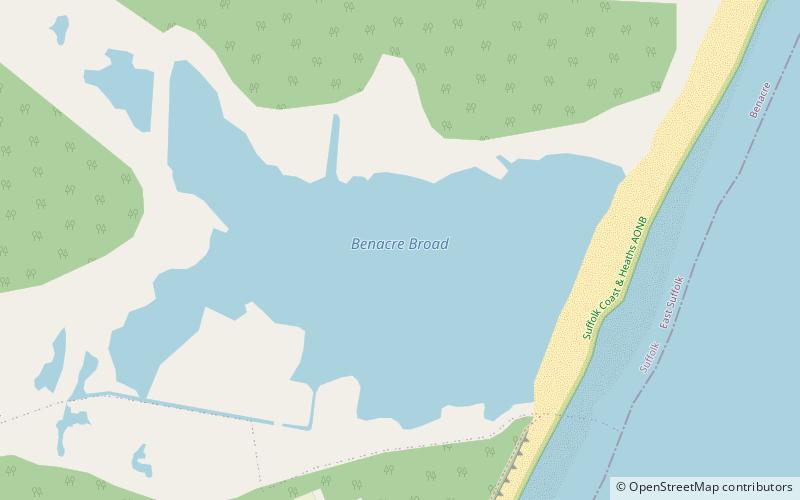 Benacre Broad location map