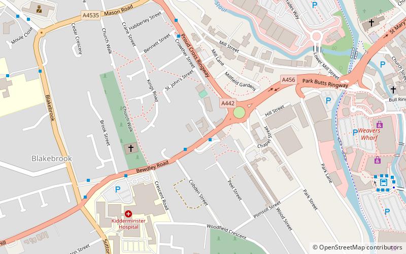 Kidderminster Register Office location map