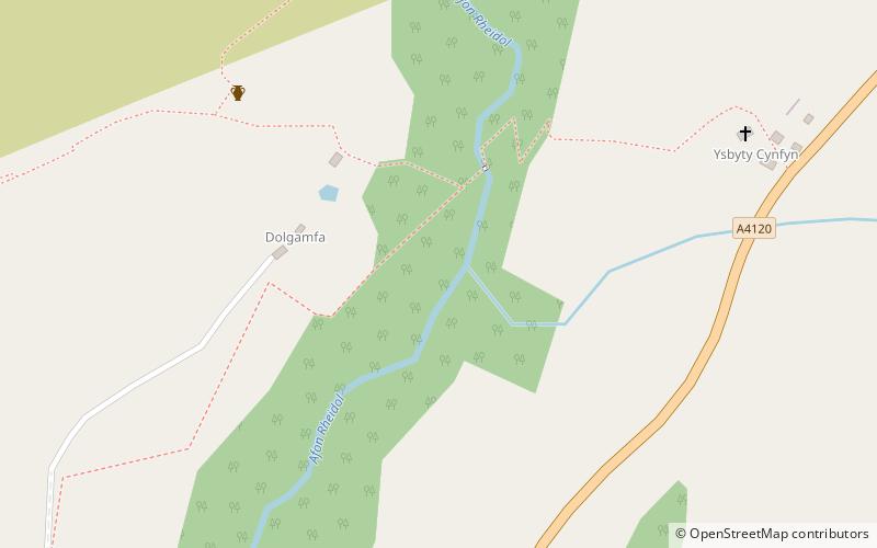 Coedydd a Cheunant Rheidol location map