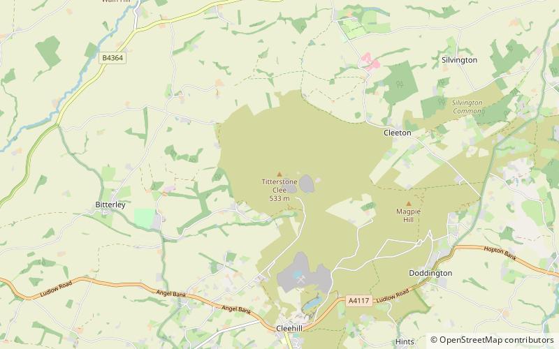 Titterstone Clee Hill location map