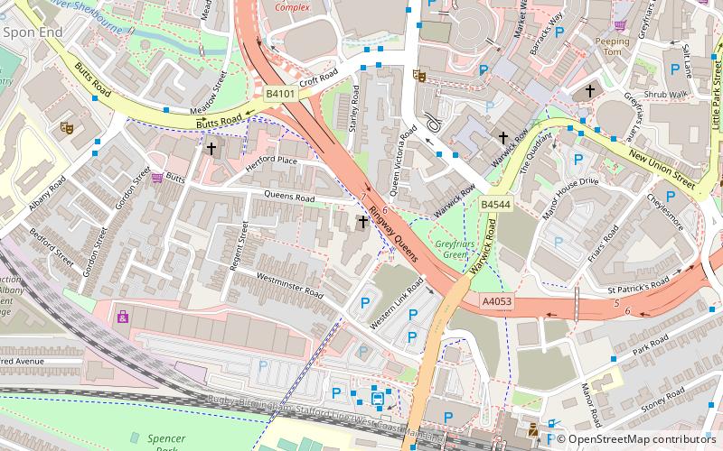 Queens Road Baptist Church location map