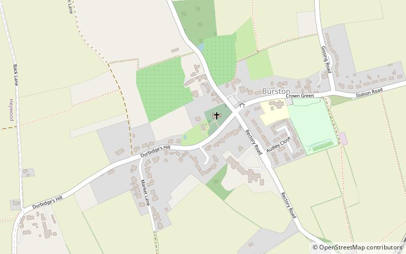 Burston Strike School location map