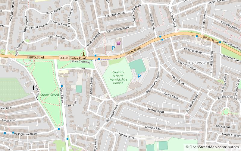 Bulls Head Ground location map