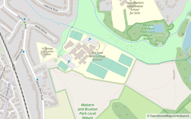 solihull sixth form college location map