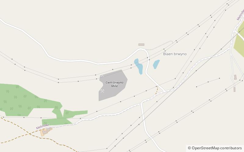 Mwyngloddfa Cwmbrwyno location map