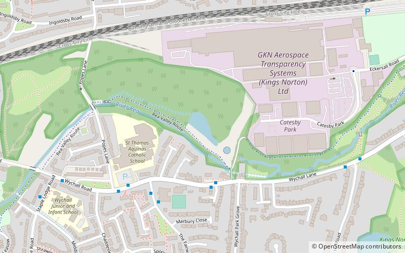 Wychall Reservoir location map