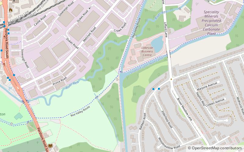 Kings Norton Junction location map