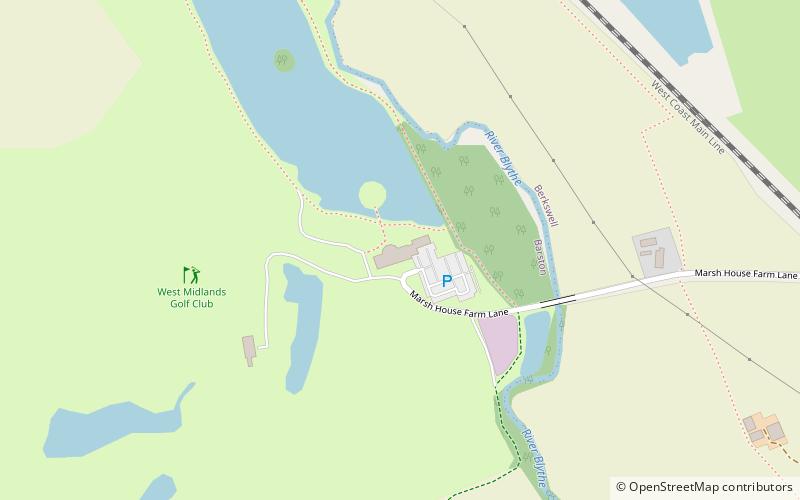 west midlands golf club solihull location map