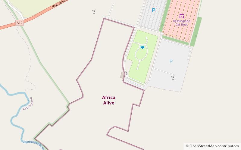 africa alive kessingland location map