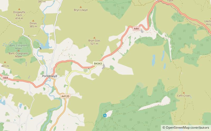 Mwyngloddfa Castell location map