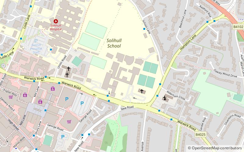 Solihull School location map