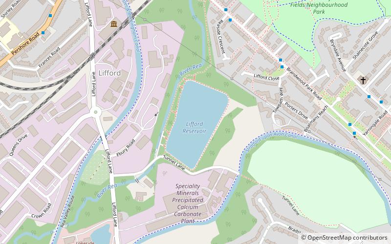 Lifford Reservoir location map