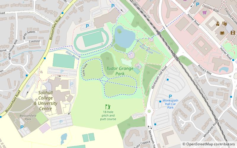 Tudor Grange Park location map