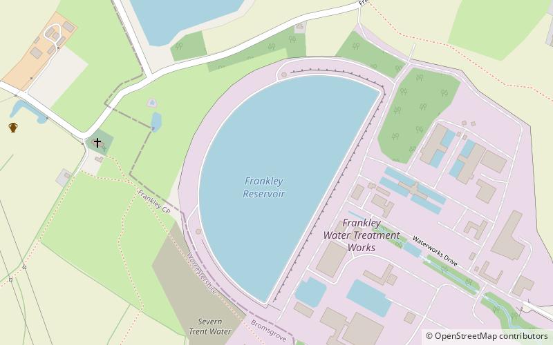 Frankley Reservoir location map