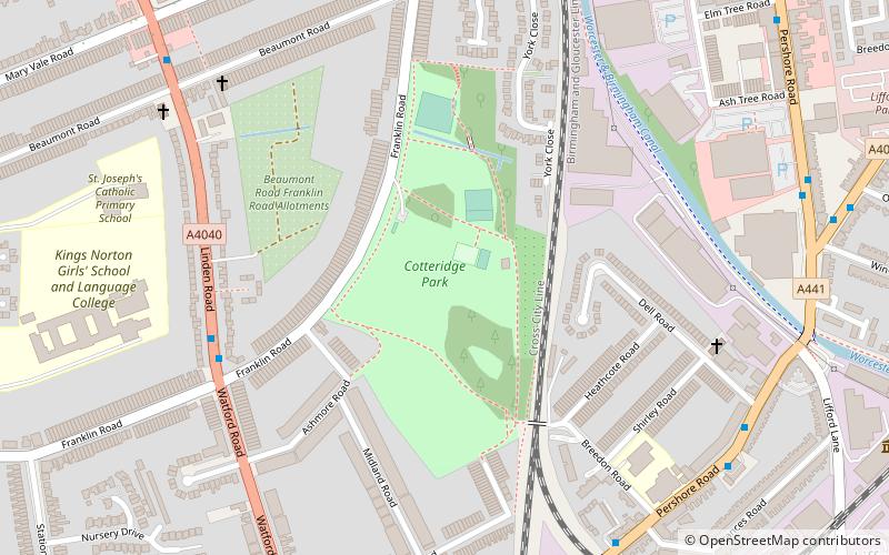 Cotteridge Park location map
