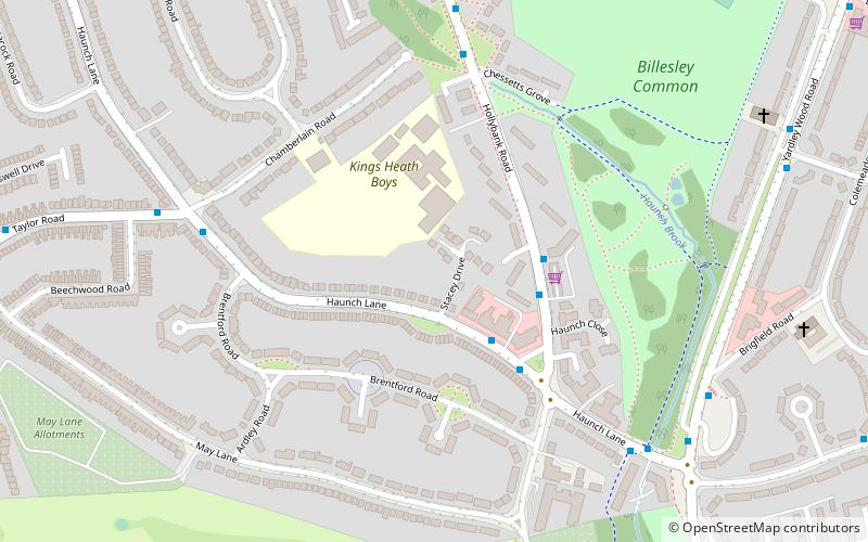 Billesley Common location map