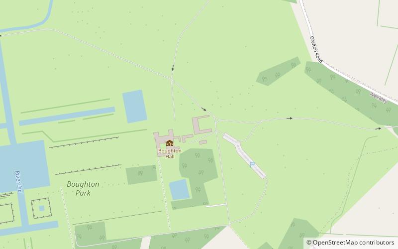 Boughton House location map