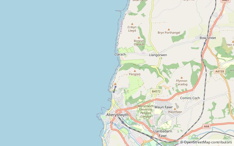 Craigyfulfran & Clarach location map