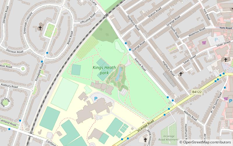 Kings Heath Park location map