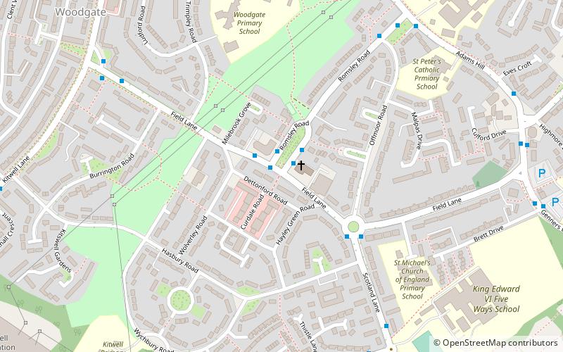 St Michael and All Angels' Church location map