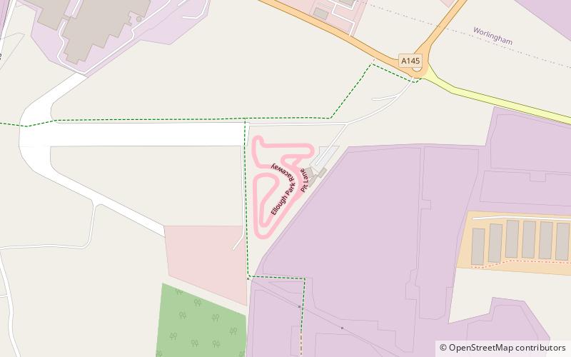 Ellough Park Raceway location map