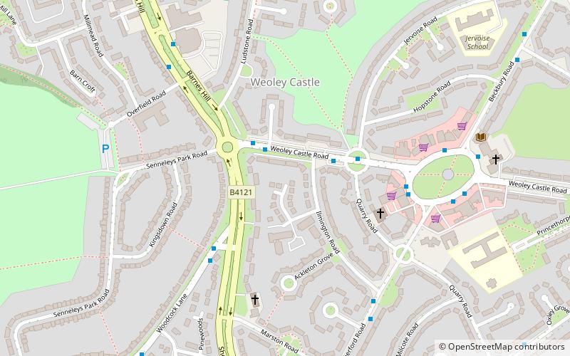 weoley birmingham location map