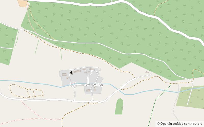 Cwmsymlog location map