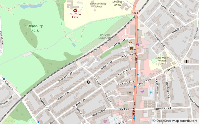 Moseley and Kings Heath location map