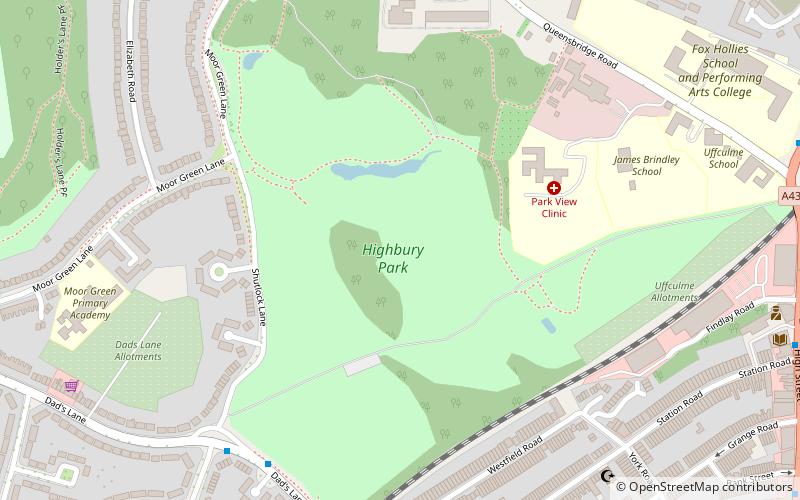 Highbury Park location map