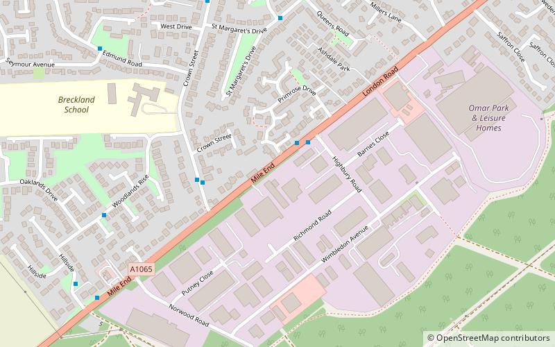 London Road Industrial Estate location map