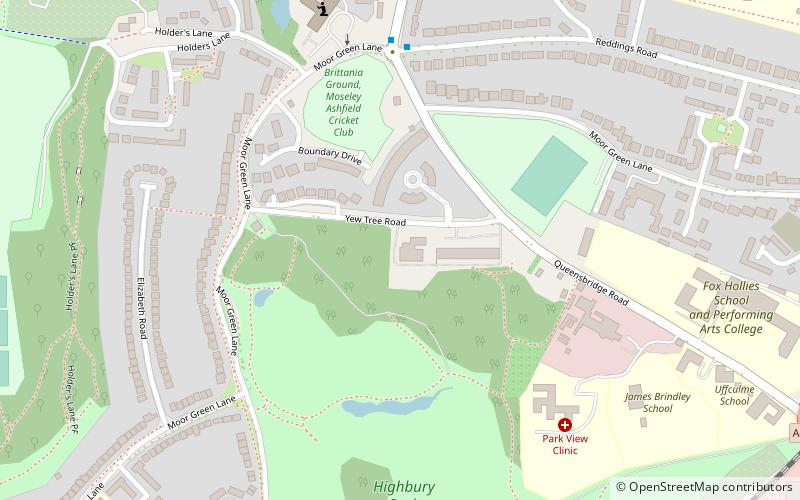 Highbury location map