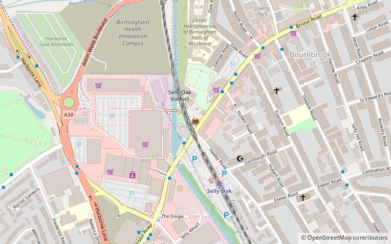 Selly Oak Library location map