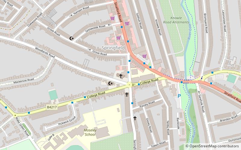 St Christopher's Church location map