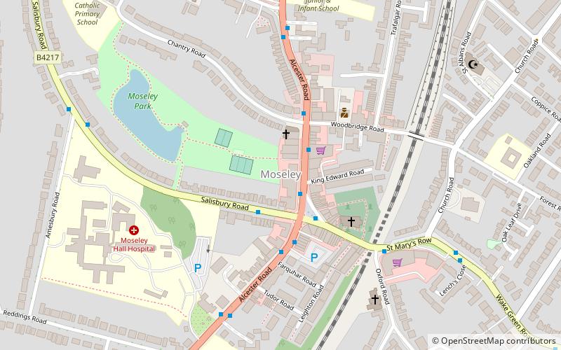 Moseley location map