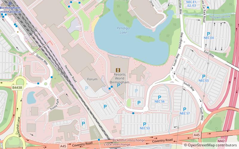 Resorts World Birmingham location map
