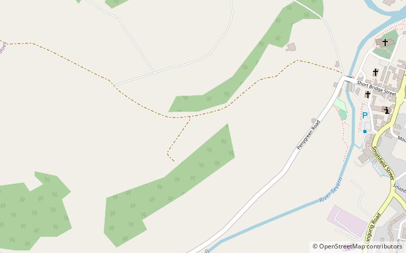 Llanidloes transmitting station location map