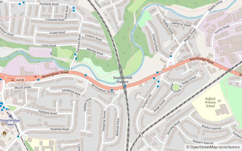 Stambermill Viaduct location map