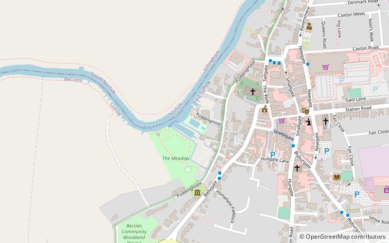 Beccles Lido location map