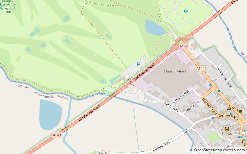 Bungay & Waveney Valley Golf Club location map