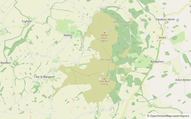 Brown Clee Hill location map
