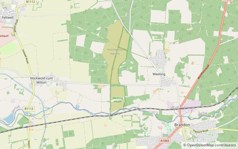 Weeting Heath location map