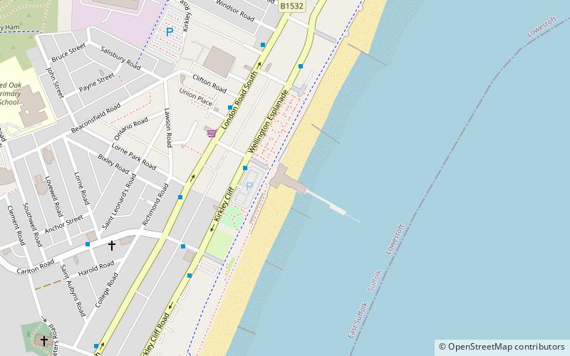 Claremont Pier location map