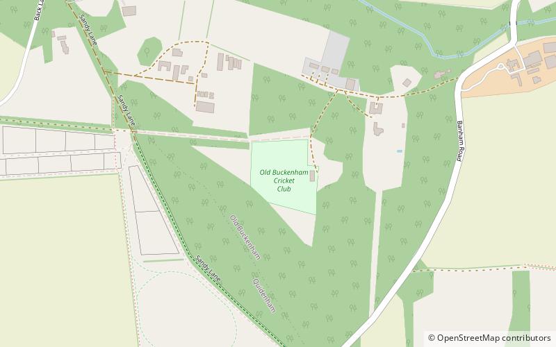 old buckenham hall cricket ground location map
