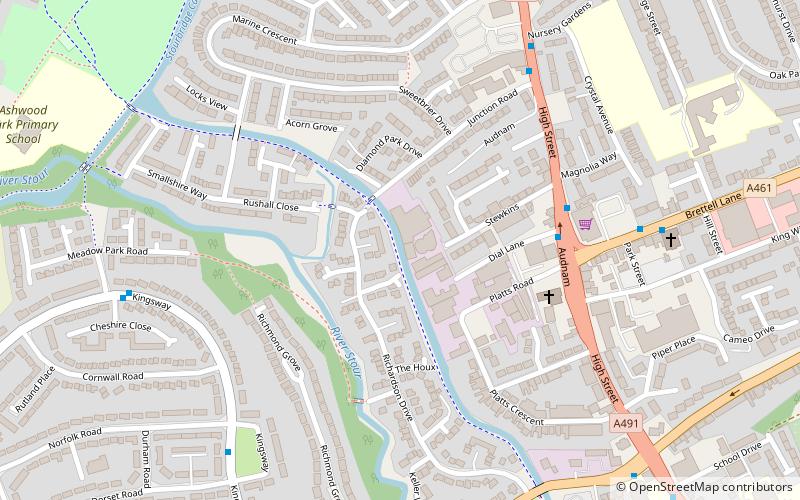 Stourbridge Canal location map