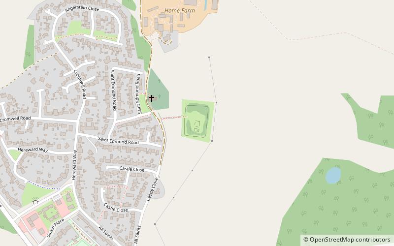 Weeting Castle location map