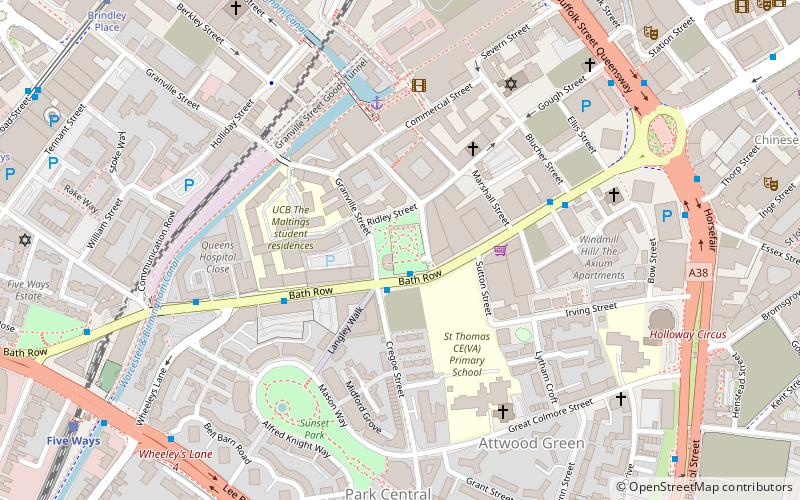 St Thomas’ Peace Garden location map